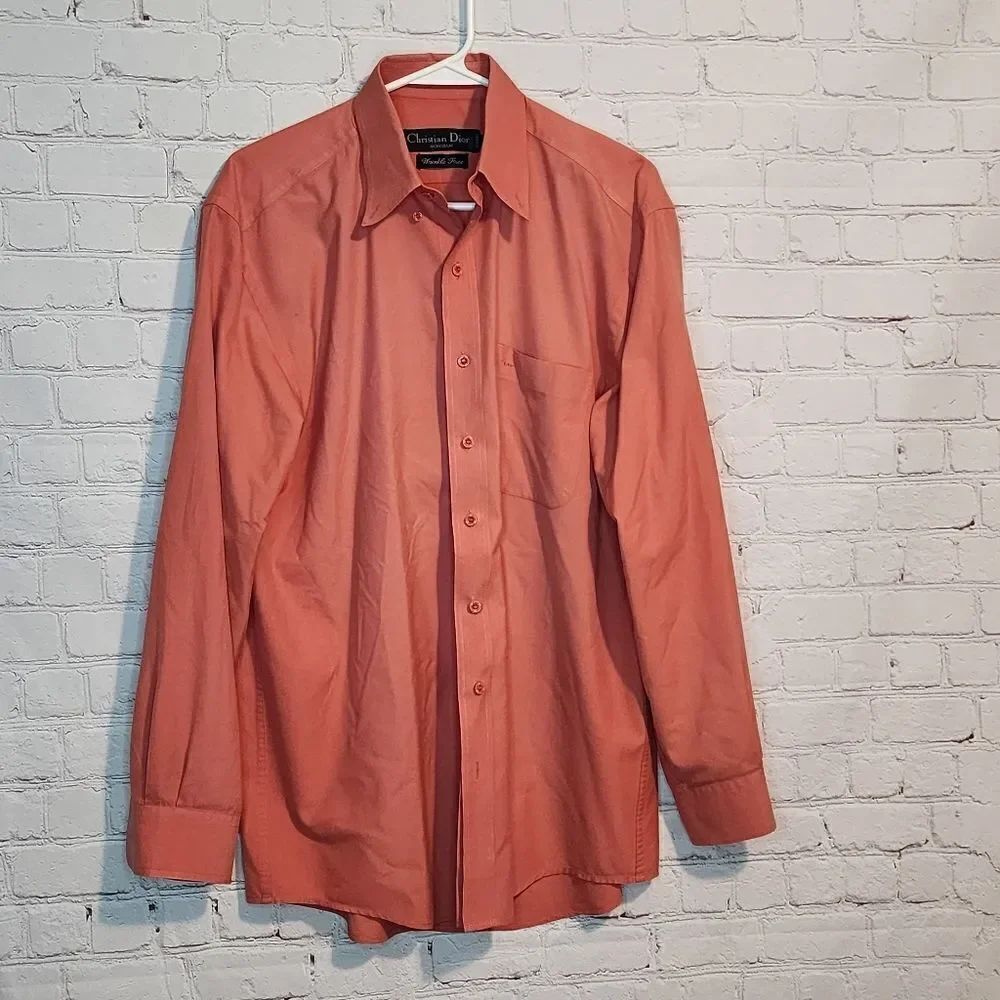 Men's Christian Dior button-down longsleeve, size large